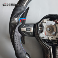 Le nouveau volant en fibre de carbone convient aux BMW M X3 X4 X5 M3 M5 M6 F01 F02 F06 F07 F10 F11 F12 F16 F22 F30 F31 F32 E90