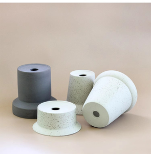 Pot de fleurs en céramique de style américain créatif coréen, design INS populaire, pot floral tendance pour plantes vertes et succulentes avec drainage - Product Image 6