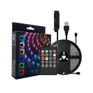 Tira <span class=keywords><strong>de</strong></span> luces LED DC 5V 1M SMD 5050 para <span class=keywords><strong>música</strong></span> en casa, juego <span class=keywords><strong>Pop</strong></span>, decoración <span class=keywords><strong>de</strong></span> luz Flexible ambiental, siete colores, Navidad remota - Product Image 1