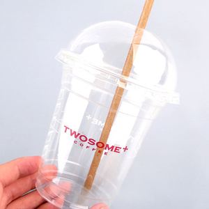Tea Milk Cups Disposable Cup 12Oz 16Oz 20Oz 24Oz Clear Color Bubble Tea Coffee Drinking Plastic Milk Tea Cups Disposable Wholesale