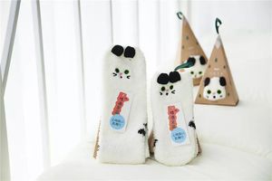 3D <strong>Wholesale</strong> Winter Warm Animals Cute Cartoon Pig Reindeer Rabbit Chicken Snowman Panda Coral Fleece <strong>Fuzzy</strong> Parent-child <strong>Socks</strong> - Product Image 6