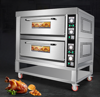Four à Pizza à économie d'énergie Super Performance four à pâtisserie professionnel au gaz pour la cuisson de 4 plateaux pain/gâteau/Biscuits/boulangerie