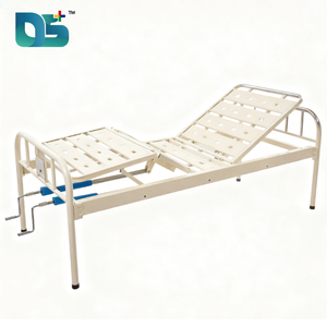 Directo de fábrica, 2 funciones, Manual, cama de Hospital, cabeza, pie, manivelas cromadas, uso para ancianos, cama de Hospital - Product Image 3