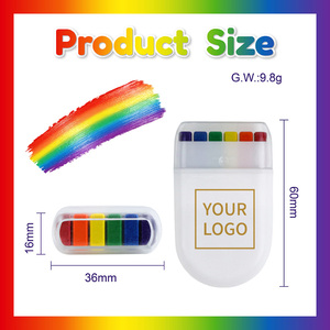 Crayones de pintura facial GP Rainbow Pride a base de aceite, lavables, no irritantes, para el Mes del Orgullo, festivales y desfiles. - Product Image 4