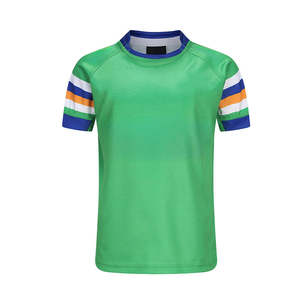 Camiseta Deportiva Personalizada por Transferencia Térmica para Hombre, Uniforme de Rugby, Transpirable, Estampada, Manga Corta, 100% Algodón, Venta al Por Mayor 2026 - Product Image 4