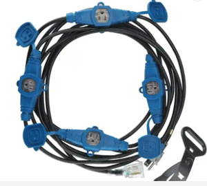 QUANWEI IEC 인증 미국 유럽 표준 전원 코드 플러그 소켓 연장선 방진 방수 구리 코어 케이블 - Product Image 5