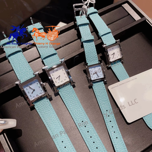 Reloj de Cuarzo para Mujer Marca H de Lujo 2023, Nuevo Diseño Moderno, Caja Cuadrada de Acero Inoxidable 316L, Estilo Ejecutivo, Joyería - Product Image 1