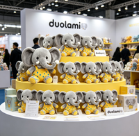 Peluche personnalisée, éléphant en peluche doux, poupée de personnage pour cadeau promotionnel, peluche personnalisée