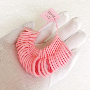 Outil de mesure de taille de bague en plastique pour la fabrication de bagues, tailles 1 à 33, outils et équipement de bijouterie ronds - Product Image 4