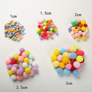 Bola de pompones suaves y esponjosos hechos a mano, embalaje personalizado, suministros para <span class=keywords><strong>manualidades</strong></span> de costura DIY para niños, decoración de boda, juguetes creativos de pasta - Product Image 2