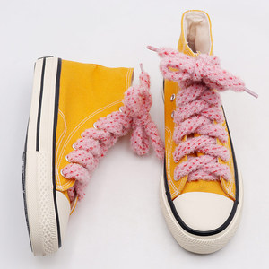 Fabricant Weiou Design de mode Longueur/couleur/largeur personnalisée Corde de tirage en daim rose Impression de logo pour chaussures Jumpmans Yeezys - Product Image 5
