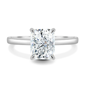 Chine dropshipping 18k or pur blanc 2ct D VVS émeraude rayonnante ovale poire coeur fantaisie moissanite bague <span class=keywords><strong>solitaire</strong></span> pour la vente en gros - Product Image 3