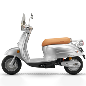 Petite moto classique vintage avec batterie lithium amovible, scooter électrique - Product Image 1