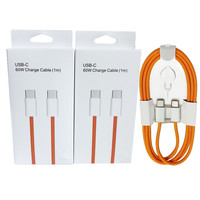 Cable de Carga Rápida USB C a USB C Trenzado de Alta Calidad de 60W, Cable de Datos Tipo C para iPhone 15 16 17 Pro Max