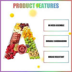 ZIJRXQ Caja Decorativa Rellenable de Cartón de 12 Pulgadas con Forma de Letra A para Alimentos y Charcutería - Product Image 3