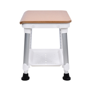 Wei Xuankang Shower <b>Stool</b> Aluminum Alloy <b>Adjustable</b> <b>Height</b> Non Slip Seat For Bathroom Elderly Pregnant Adults - Product Image 3