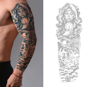 Bxtats Venta al por Mayor, 68 Estilos de Tatuajes Temporales de Tótem Tribal, Resistentes al Agua, con Tinta de Jazmín, Semipermanentes, para <span class=keywords><strong>Brazo</strong></span> Completo, Duran 2 Semanas - Product Image 1