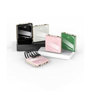 Banco de Energía Portátil de Alta Calidad, Mini Banco de Energía de 10000 mAh, Doble Puerto USB, Doble Entrada, con Cable - Product Image 6
