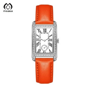 Commercio all'ingrosso della fabbrica di personalizzazione delle donne europee quarzo orologi in pelle rossa quadrato <span class=keywords><strong>romano</strong></span> <span class=keywords><strong>Numera</strong></span> orologio al quarzo delle donne - Product Image 5