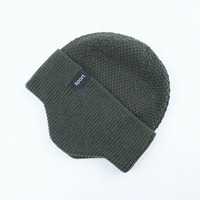 Bonnes affaires : Bonnet d'hiver tricoté avec revers, bonnet de ski personnalisé avec logo tissé, bonnets chauds à cache-oreilles pour hommes – Fabricant