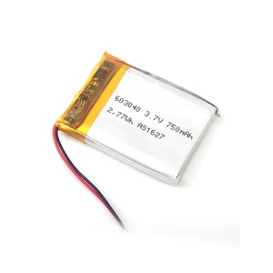 UL/CB/KC 603040 rechargeable Lipo battery 3,7 v 750mah lithium polymer battery for Bluetooth speaker - Product Image 1