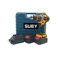 SUBY21V perceuse à percussion sans fil alimentée par batterie au lithium perceuse électrique à vitesse variable 60N.m ensemble de perceuse électrique à main électrique