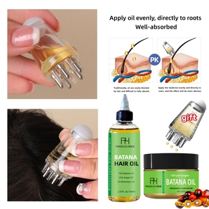 Natural 100% Pure Batana Crazy Growth Oil Kit África Cuero cabelludo y raíces del cabello Aceite fortalecedor para todo tipo de cabello Etiqueta privada - Product Image 6