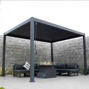<span class=keywords><strong>Pergola</strong></span> in alluminio con tetto <span class=keywords><strong>a</strong></span> lamelle orientabili, tenda <span class=keywords><strong>da</strong></span> <span class=keywords><strong>sole</strong></span> <span class=keywords><strong>a</strong></span> parete, tenda <span class=keywords><strong>a</strong></span> rullo intelligente, gazebo con porta manuale e protezione solare per patio chiuso - Product Image 4
