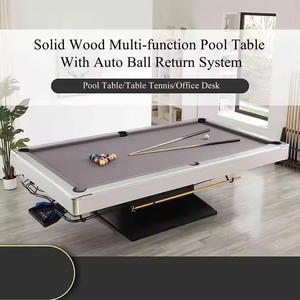 Diseño único 3 en 1 Mesa de billar de madera maciza multifuncional 7 pies 8 pies 9 pies Mesa de billar de mármol para oficina - Product Image 2