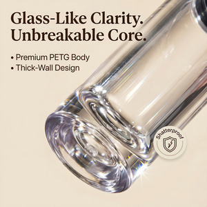Tube <span class=keywords><strong>de</strong></span> brillant <span class=keywords><strong>à</strong></span> lèvres <span class=keywords><strong>rond</strong></span> <span class=keywords><strong>de</strong></span> 5 ml en PETG <span class=keywords><strong>à</strong></span> paroi épaisse, vide, avec applicateur <span class=keywords><strong>à</strong></span> pinceau jumbo, pour marque privée, vente en gros - Product Image 4