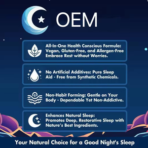 กัมมี่ช่วยการนอนหลับจากธรรมชาติ ผสม 5-HTP, แอล-ธีอะนีน, แมกนีเซียม และสารสกัดจากรากวาเลอเรียน ปราศจากเมลาโทนิน - Product Image 4