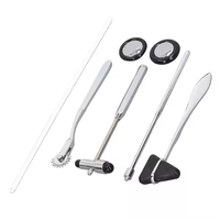Ensemble de marteaux à percussion réflexes orthopédiques de diagnostic Marteau neurologique Marteau à réflexion multifonction en alliage de zinc