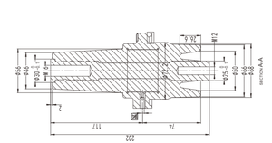202 630A อีพ็อกซี่เรซินฉนวนบิสบุชชิ่งแรงดันสูงฉนวนสวิตช์เกียร์สำหรับ SF6บูช - Product Image 2