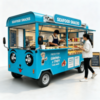 Food Truck Motorisé : Service Rapide, Aménagement Efficace, Conçu pour les Heures de Pointe du Déjeuner à Fort Volume