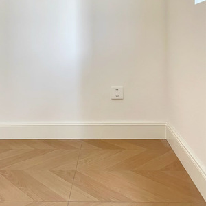 Intérieur classique artisan moderne plancher plinthe moulure garniture blanc apprêté MDF durable écologique décor Villa plinthe - Product Image 4