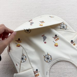 Bavoir bébé en cuir PU DIY anti-taches, motif imperméable, lavable en machine pour tout-petits - Product Image 3
