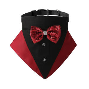 Traje de esmoquin de perro de diseñador al por mayor, collar de pañuelo de boda con pajarita, esmoquin Formal ajustable para perro, esmoquin de compromiso para cumpleaños y Mascotas - Product Image 2