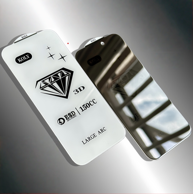 For iPhone 17 16 15 14 Diamond Tempered Film HD Full Transparent Edgeless Large Arc Phone Screen Protector