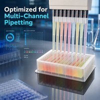 Réservoir de réactifs en polypropylène à 12 canaux de 15 ml pour pipettes multicanal et manipulation de liquides en laboratoire