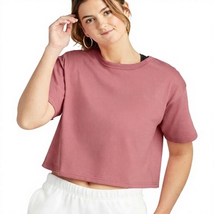 Trendy Women's Eco-friendly Lightweight Crop <b>Top</b> T-shirt Breathable Quick Dry Casual Summer Sale Women's Crop <b>Top</b> T-shirts - Product Image 1