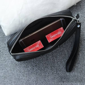 Nouvelle pochette de poignet imperméable en toile, sac à main avec doublure en polyester, grande capacité, portefeuille tendance coréen pour hommes en tissu Oxford - Product Image 3