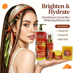 Set de Cuidado de la Piel Blanqueador de Zanahoria, Rejuvenecedor, Blanquea en 7 Días, Hidratante, Potentes Antioxidantes, Suero y Crema de Belleza - Product Image 2