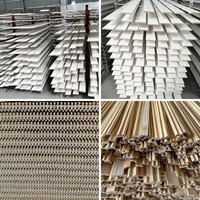 Décoration intérieure en bois Moulure de plinthe en bois massif Moulure de fond de plinthe de plancher