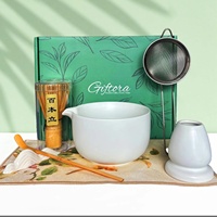 Kit de Démarrage Thé Matcha Écologique Marque ZY avec Fouet Chasen en Bambou Design Moderne pour Usage en Café