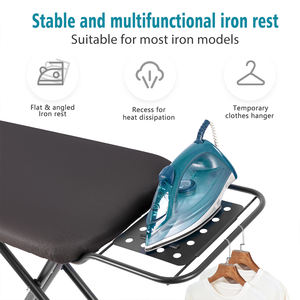 Planche à repasser pliable de haute qualité pour placard, résistante à la chaleur, avec planche à repasser réglable et support pour fer à repasser - Product Image 3