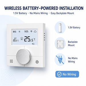 Termostato Wireless Programmabile Smart Wifi Tuya per Caldaie o Sistemi di Riscaldamento dell'Acqua - Product Image 5