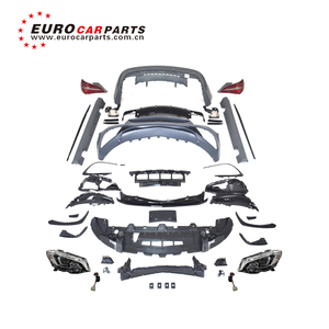 Kit de carrocería de parachoques delantero para coche, conjunto de carrocería de cuerpo completo, actualización facial modificada CLA45 para <span class=keywords><strong>Mercedes</strong></span> W117 clase <span class=keywords><strong>CLA</strong></span> CLA200 <span class=keywords><strong>220</strong></span> 260 - Product Image 2