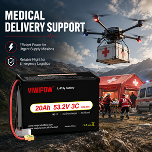 Promotion Batterie OEM UAV 16S 20Ah, batterie semi-solide personnalisée pour drone de réponse aux urgences, CE haute performance - Product Image 4