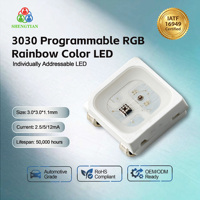 Bandes LED RVB adressables 3030 Algainp SMD compatibles WS2812/SK6812, garantie 2 ans, dimmables, 5V, pour périphériques de jeu, à pixels