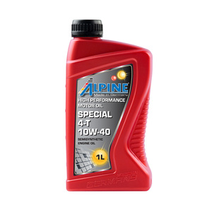 น้ำมันเครื่องอัลไพน์ สเปเชียล 4T 10W-40 กึ่งสังเคราะห์ 1 ลิตร น้ำมันเครื่องสำหรับรถจักรยานยนต์ - Product Image 1